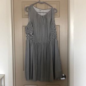 Seersucker sleeveless dress